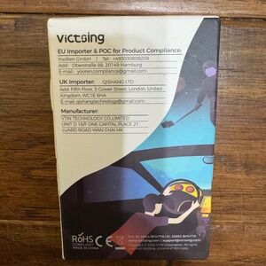 VictSing Wireless FM Transmitter Bluetooth 5.0 Car Charger with 3 USB‎ Ports